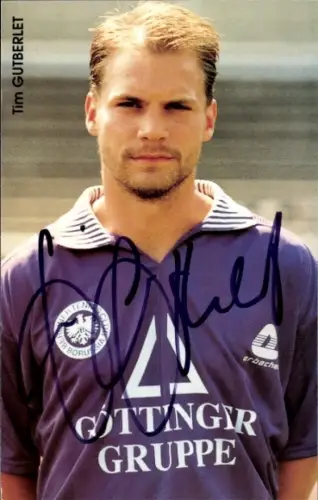 Autogrammkarte Fußballer Tim Gutberlet, Tennis Borussia Berlin, Autogramm