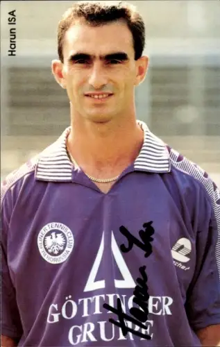 Autogrammkarte Fußballer Harun Isa, Tennis Borussia Berlin, Autogramm
