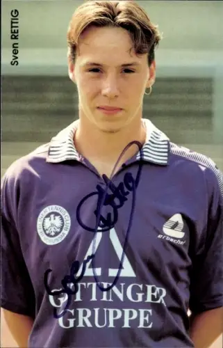 Autogrammkarte Fußballer Sven Rettig, Tennis Borussia Berlin, Autogramm