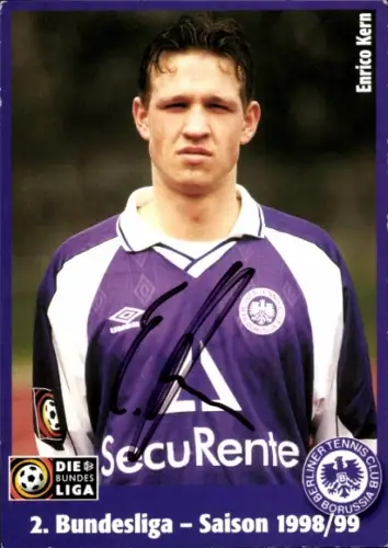 Autogrammkarte Fußballer Enrico Kern, Tennis Borussia Berlin, Autogramm
