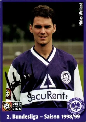 Autogrammkarte Fußballer Niclas Weiland, Tennis Borussia Berlin, Autogramm