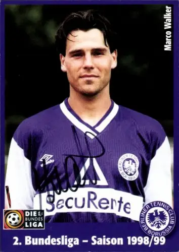Autogrammkarte Fußballer Marco Walker, Tennis Borussia Berlin, Autogramm