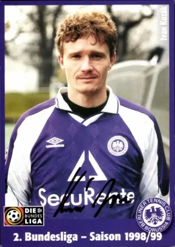 Autogrammkarte Fußballer Ivan Koziak, Tennis Borussia Berlin, Autogramm