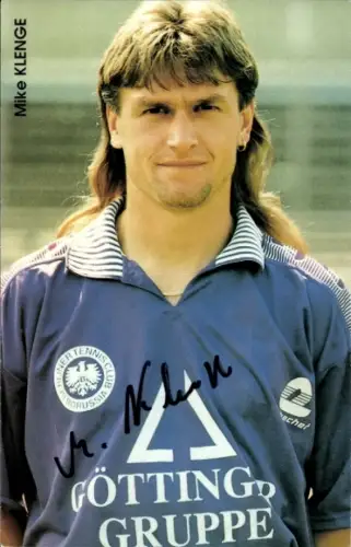 Autogrammkarte Fußballer Mike Klenge, Tennis Borussia Berlin, Autogramm