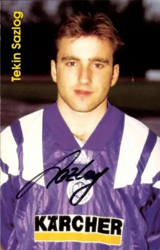 Autogrammkarte Fußballer Tekin Sazlog, Tennis Borussia Berlin, Autogramm