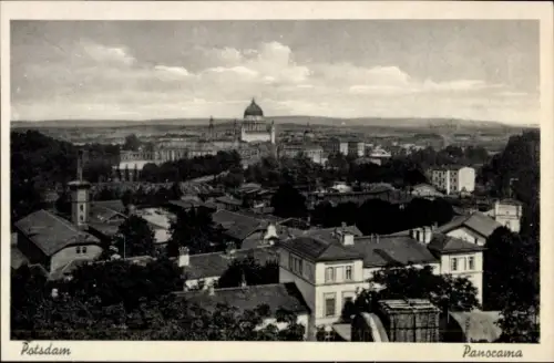 Ak Potsdam, Panoramablick über die Stadt