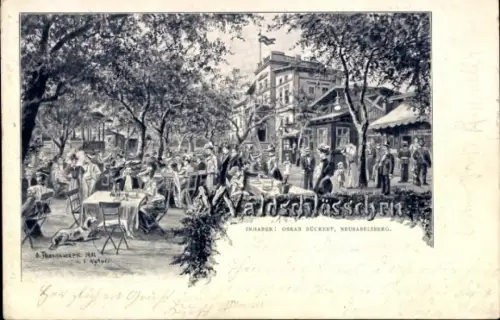 Künstler Ak Thomasczek, Otto, Klein Glienicke Neubabelsberg Potsdam, Gastwirtschaft Waldschlösschen