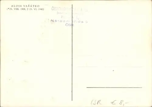 Ak Pilot Alois Vašátko, Portrait