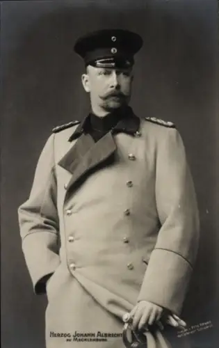 Ak Herzog Johann Albrecht zu Mecklenburg, Portrait