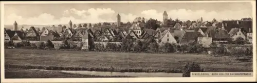 Klapp Ak Dinkelsbühl in Mittelfranken, Blick von der Bahnhofstraße