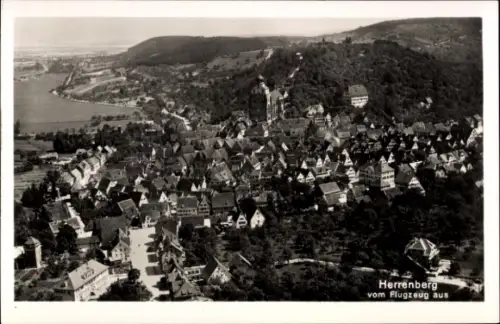 Ak Herrenberg in Württemberg, Luftaufnahme