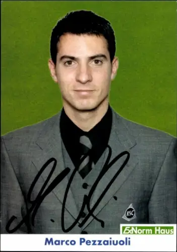 Autogrammkarte Co Trainer Marco Pezzaiuoli, SV Wüstenrot Salzburg, Autogramm