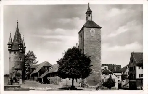 Ak Lindau am Bodensee Schwaben, Diebsturm, Peterskirche