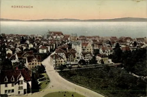 Ak Rorschach Kt. St. Gallen Schweiz, Panorama