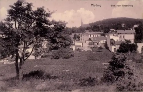 Ak Międzyzdroje Ostseebad Misdroy Pommern, Blick vom Rosenberg