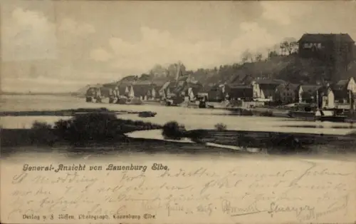 Ak Lauenburg an der Elbe, Gesamtansicht