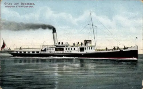 Ak Bodensee, Dampfer Friedrichshafen