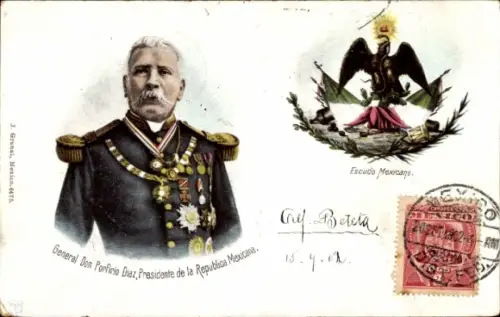 Ak General Don Porfirio Diaz, Presidente de la Republica Mexicana