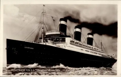 Ak United States Line, Dampfer SS Leviathan
