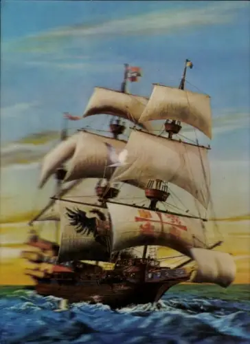 3-D Ak Spanisch Vessel, Spanisches Segelschiff