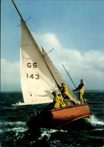 Ak Segelboot G5 143 auf der Ostsee