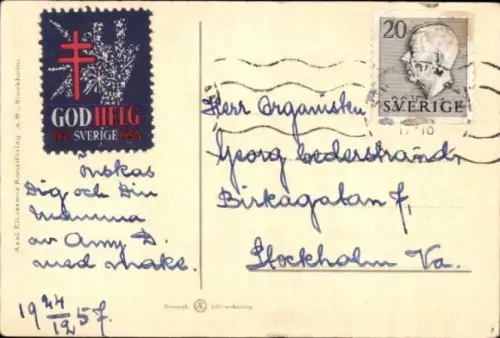 Künstler Ak Nyström, Jenny, Frohe Weihnachten, Zwerge beim Teetrinken