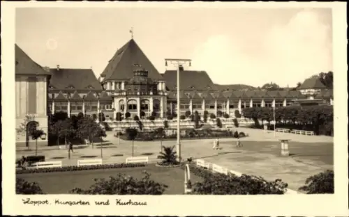 Ak Sopot Gdańsk Zoppot Danzig,  Kurgarten, Kurhaus,  Architektur