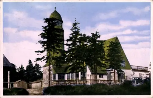 Ak Horní Blatná Bergstadt Platten Erzgebirge Region Karlsbad, Blatenský vrch, Plattenberg, Sporth