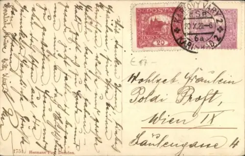 Ak Karlovy Vary Karlsbad Stadt, Palast Atlantic