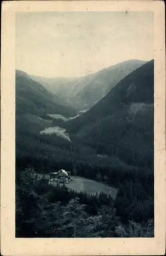 Ak Pec pod Sněžkou Petzer Riesengebirge Reg Königgratz, Riesengrund, Obří důl