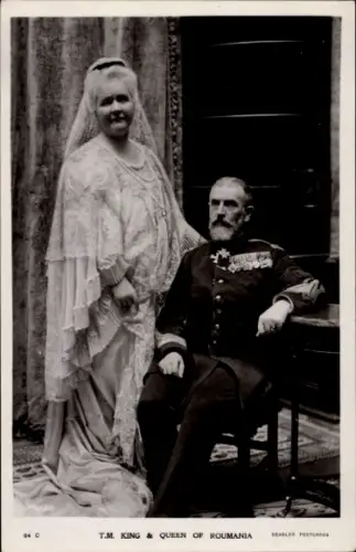 Ak Elisabeth zu Wied, Königin von Rumänien, König Carol I. von Rumänien, Karl I.