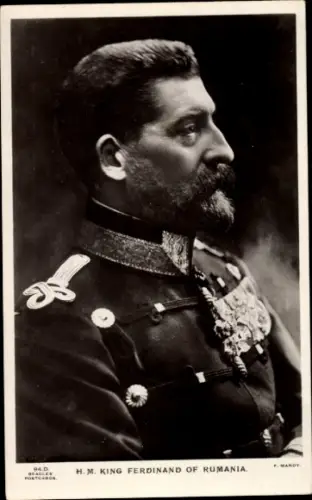 Ak König Ferdinand I. von Rumänien, Husarenuniform, M.S. Regele