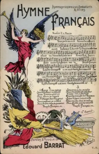 Lied Ak Hymne Francais, Edouard Barrat