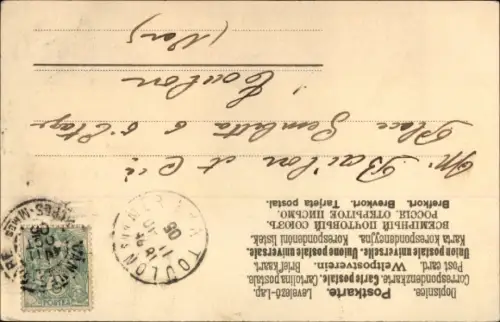 Ak Apoplexie, Kellner bringt eine Rechnung, Erschrockener Mann