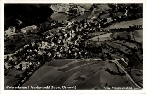Ak Weißenbrunn in Oberfranken, Fliegeraufnahme