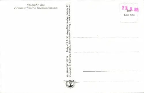 Ak Weißenbrunn in Oberfranken, Fliegeraufnahme
