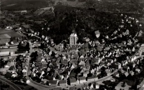 Ak Herrenberg in Württemberg, Luftaufnahme