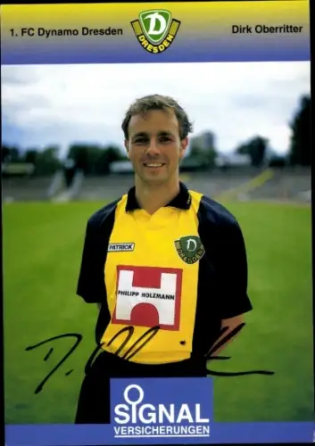 Autogrammkarte Fußballer Dirk Oberritter, SG Dynamo Dresden, Autogramm