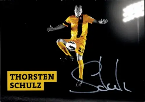 Autogrammkarte Fußballer Thorsten Schulz, SG Dynamo Dresden, Autogramm