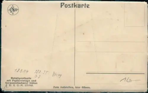 Metall Ak Graf von Zeppelin, Luftschiff