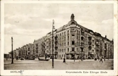 Ak Berlin Prenzlauer Berg, Kniprodestraße, Elbinger Straße