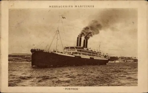 Ak Messageries Maritimes, Dampfer Porthos