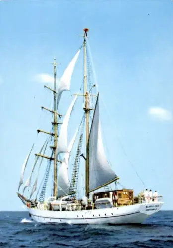 Ak Segelschulschiff Wilhelm Pieck, Volksmarine
