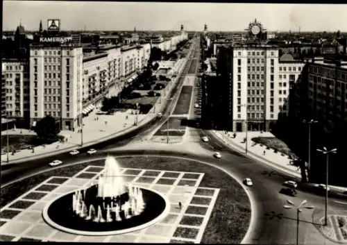 Ak Berlin Friedrichshain, Partie am Strausberger Platz