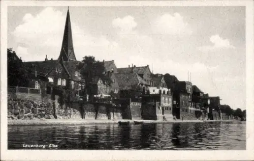 Ak Lauenburg an der Elbe, Teilansicht