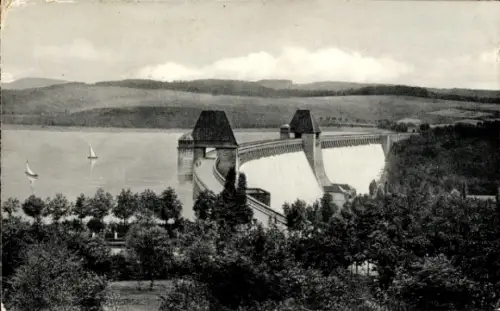 Ak Möhnesee in Westfalen, Möhnetalsperre