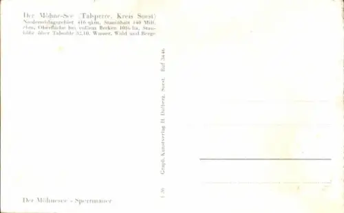 Ak Möhnesee in Westfalen, Möhnetalsperre