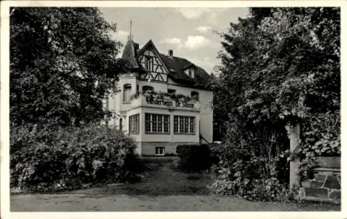 Ak Bad Salzhausen Nidda in Hessen, Kinderkurheim Dr. Süsse, Gebäude, Bäume, Weg
