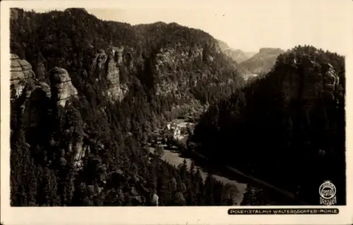 Ak Porschdorf Bad Schandau an der Elbe, Waltersdorfer Mühle
