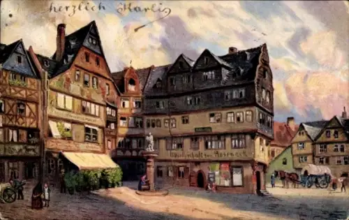Ak Frankfurt am Main, Fischergasse